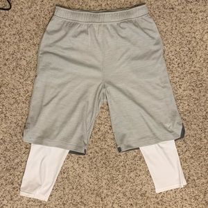 NEW - Two pair of Old Navy active shorts/leggings combo, size boys L (10/12)